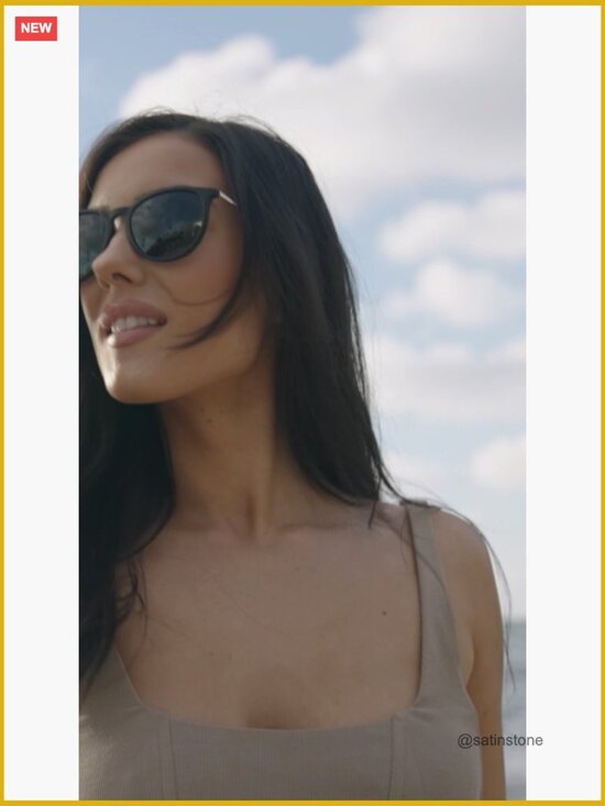 Round Polarized Sunglasses with UV400 Protection and Metal Frame